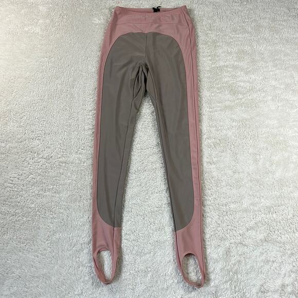 Out From Under Urban Outfitters pink and taupe stirrup leggings, size medium - Picture 6 of 14